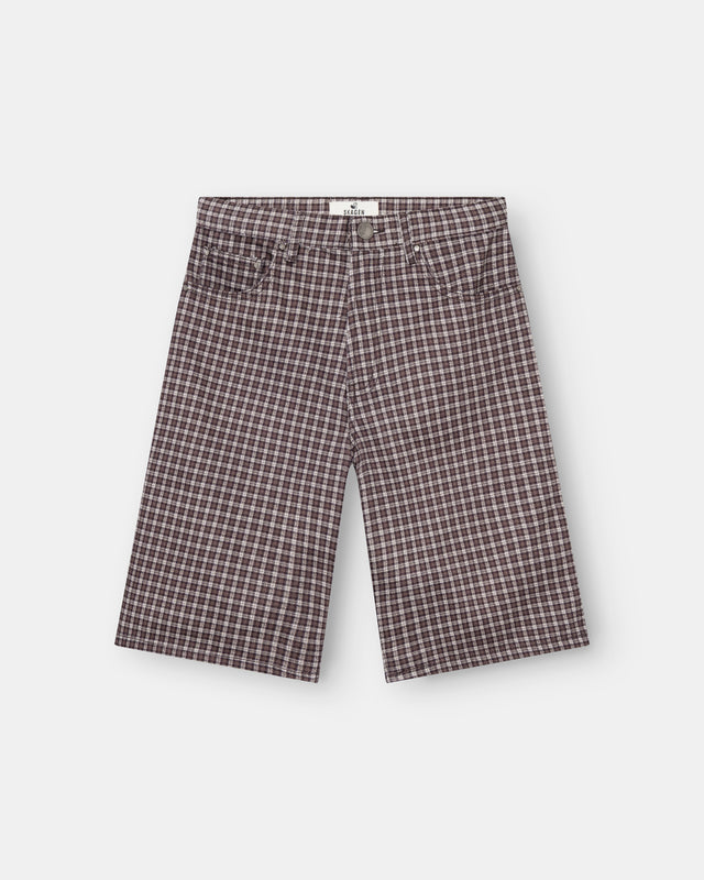 Jorts Checkered Pattern