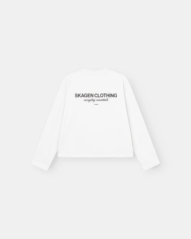 Everyday Essential Raglan Longsleeve White dame