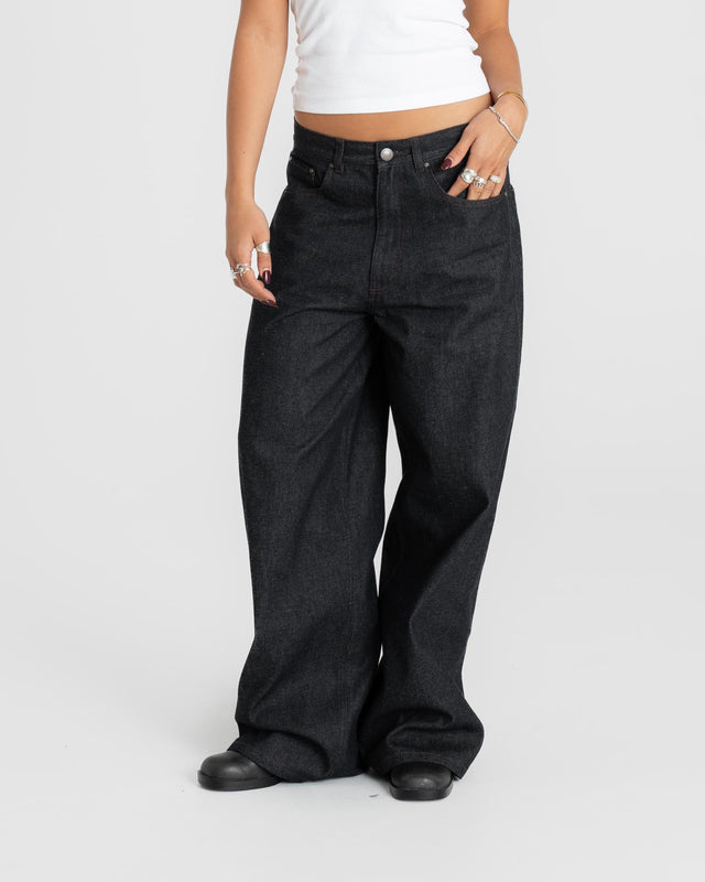 Extra Baggy Denim Jeans Selvedge Dame