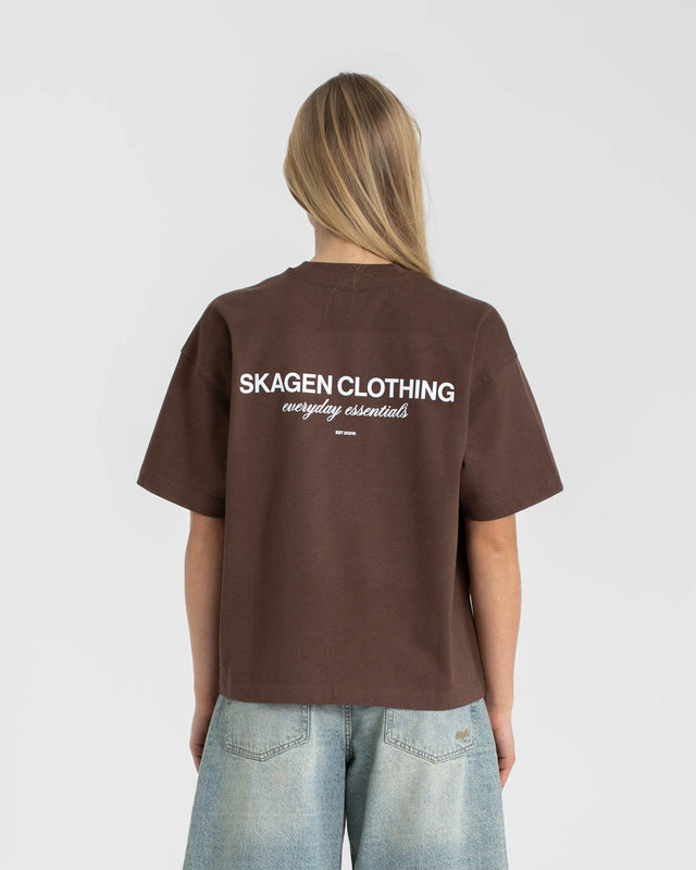 Everyday Essential T-Shirt Brown dame