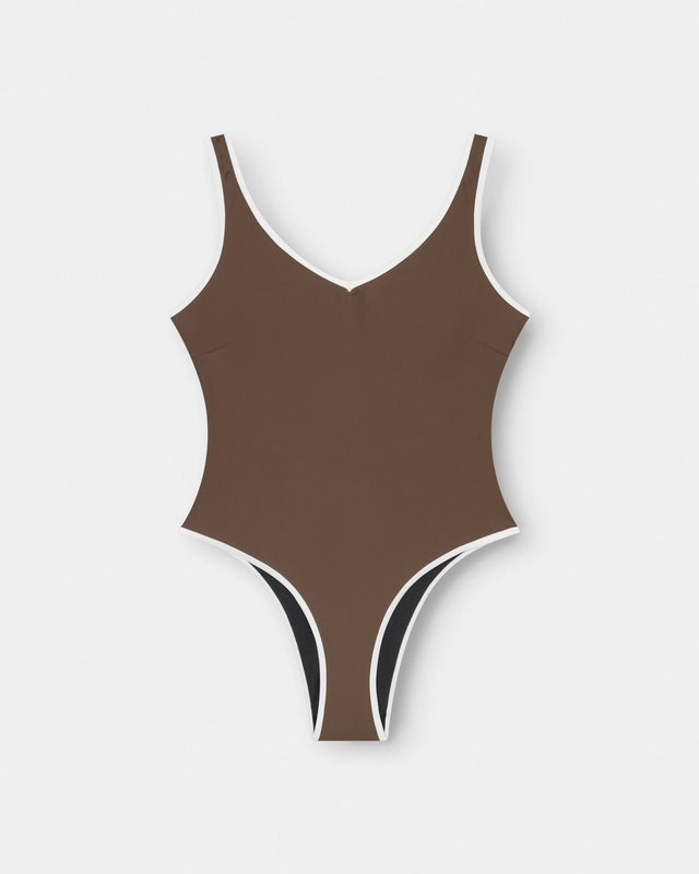 Badedragt Brun | Skagen - clothing.dk