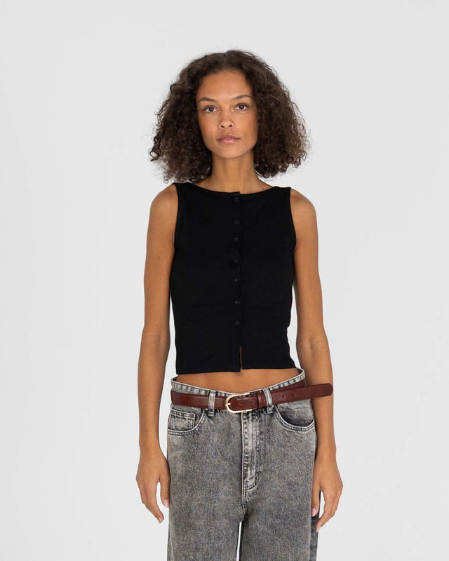 Bottoned Top Black | Skagen - clothing.dk