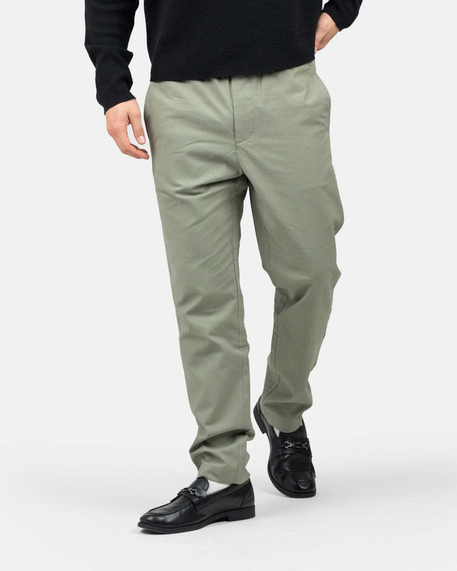 Heavyweight Hørbukser Army | Skagen - clothing.dk