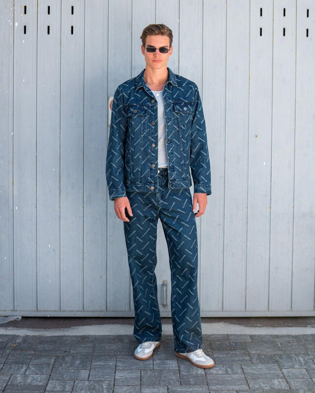 Monogram Denim Jacket Indigo | Skagen - clothing.dk