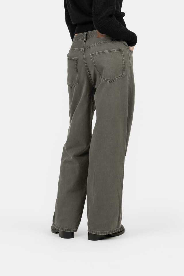 Baggy Denim Jeans Khaki Green