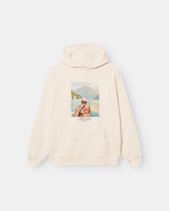 Como Graphic Hoodie Hvid