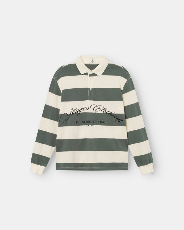 Striped Polo shirt grøn