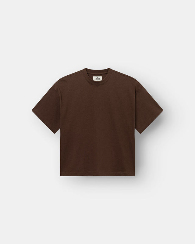 Blank T-shirt Brown dame