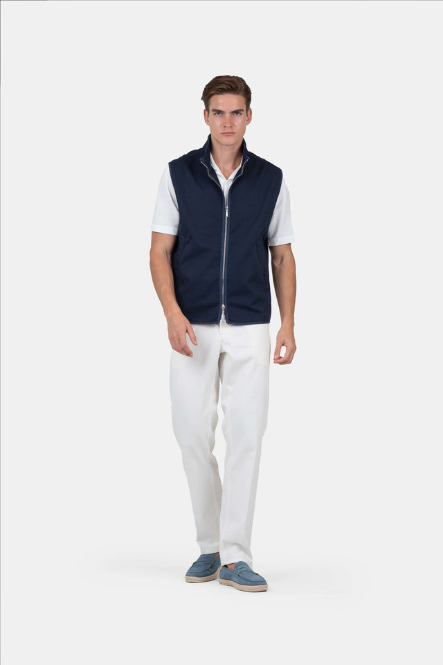 Zip Up Vest Navy |  Skagen-clothing.dk