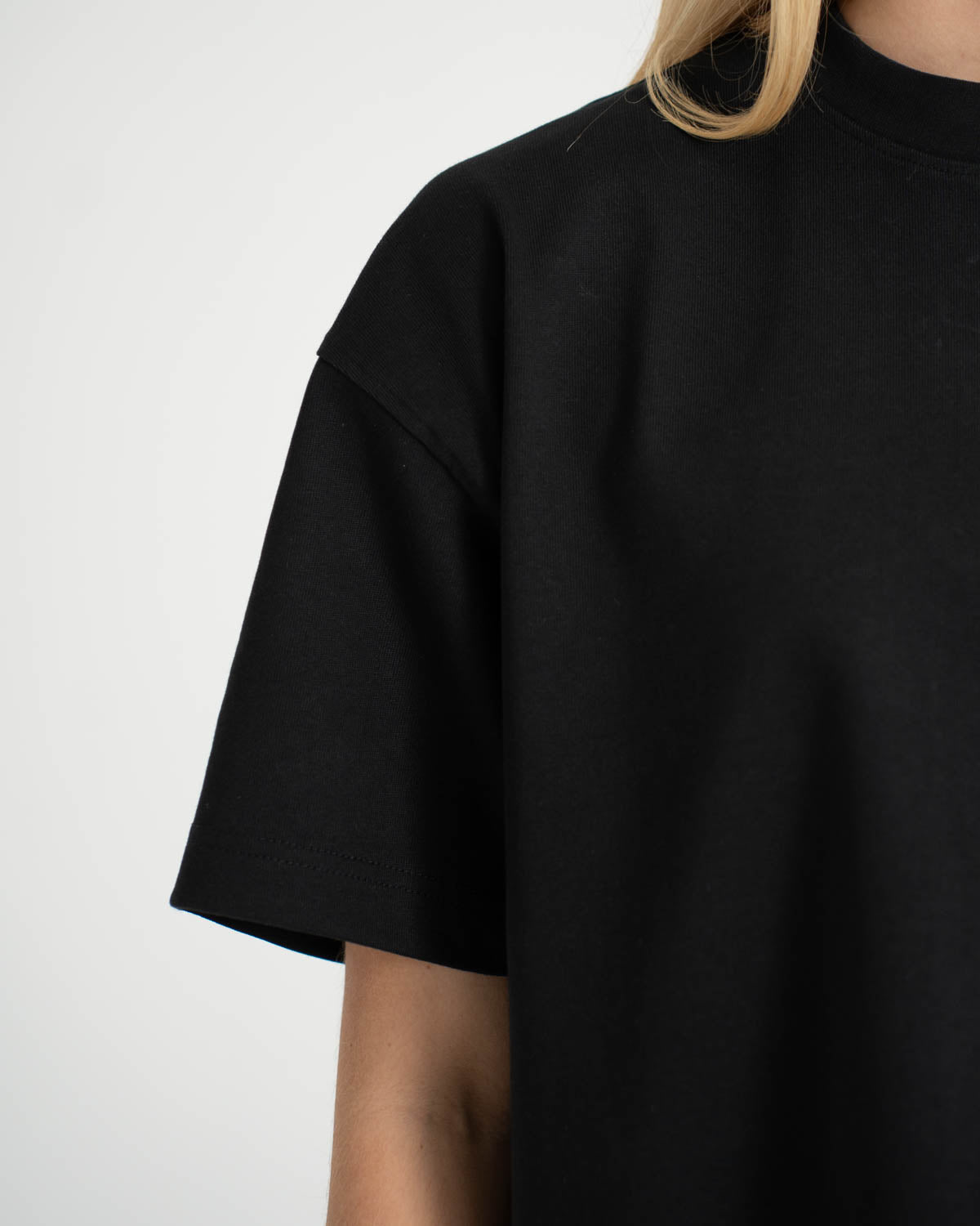 Blank T-shirt Black dame
