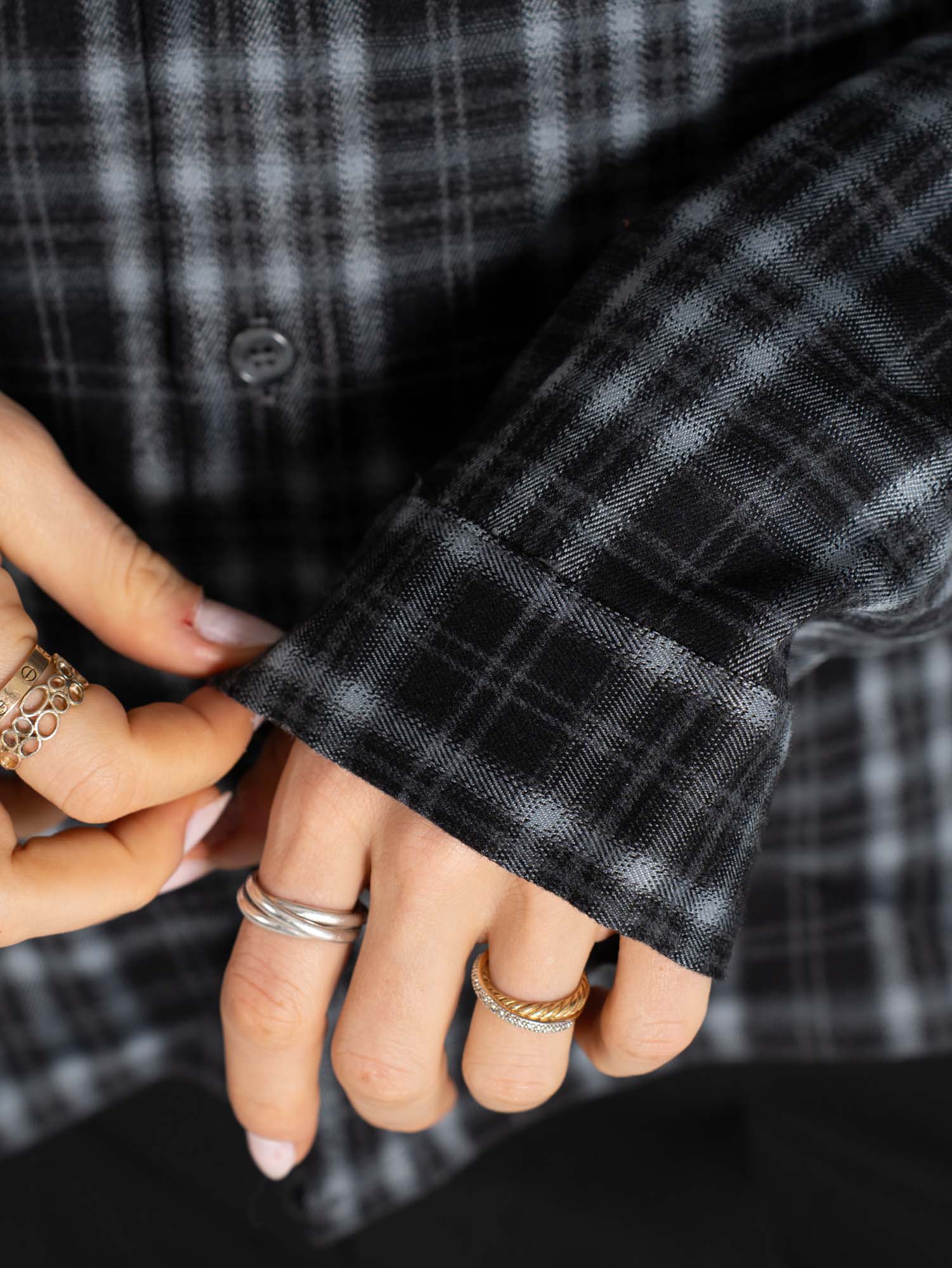 Ternet Flannel Shirt grey