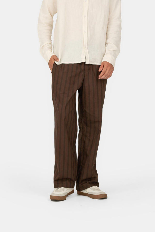 Pyjamas Pants Brun stribet |  Skagen-clothing.dk