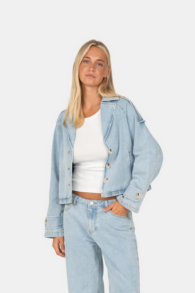 Denim jakke blå Josefine x SC