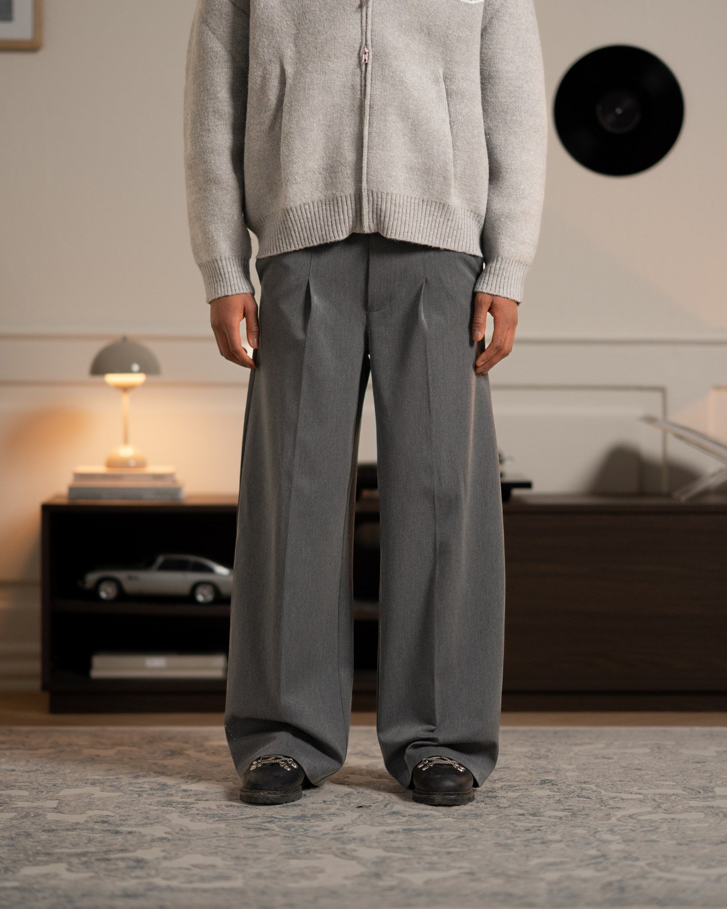 Baggy Suit Pants Grey