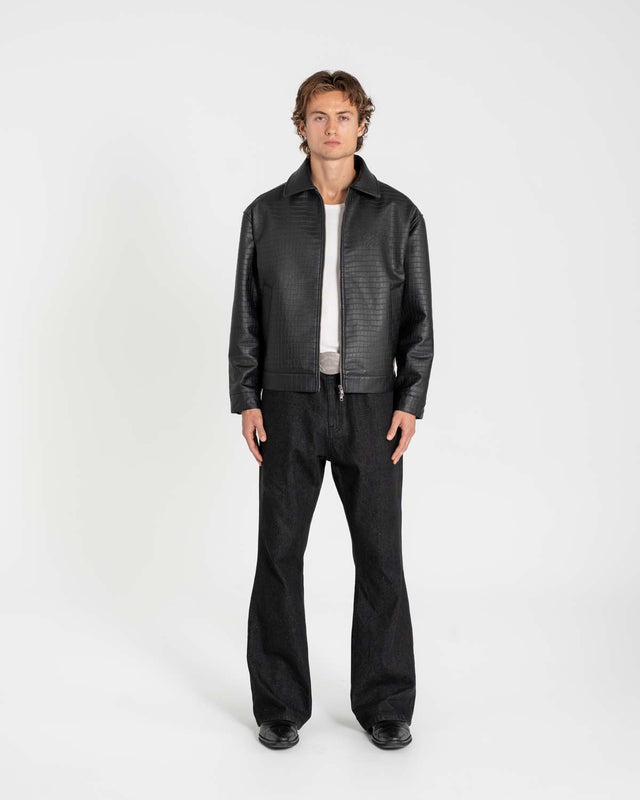 Croc Jacket Black