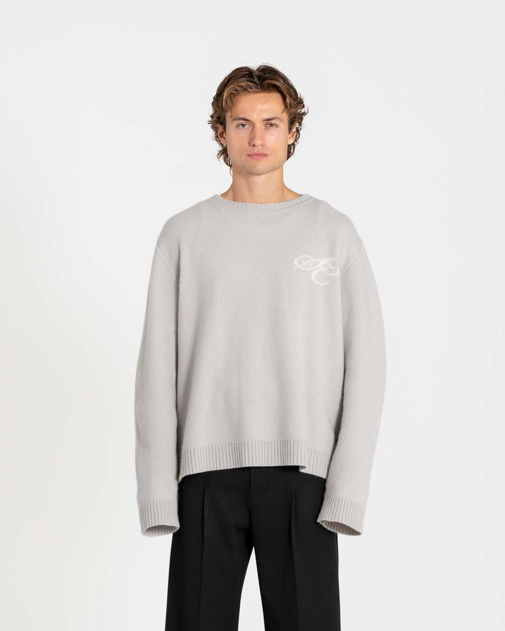 100% Wool Knit Grey