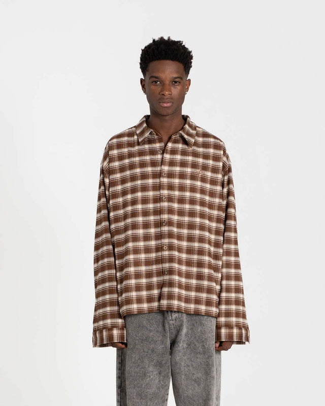 Ternet Flannel Shirt Brown