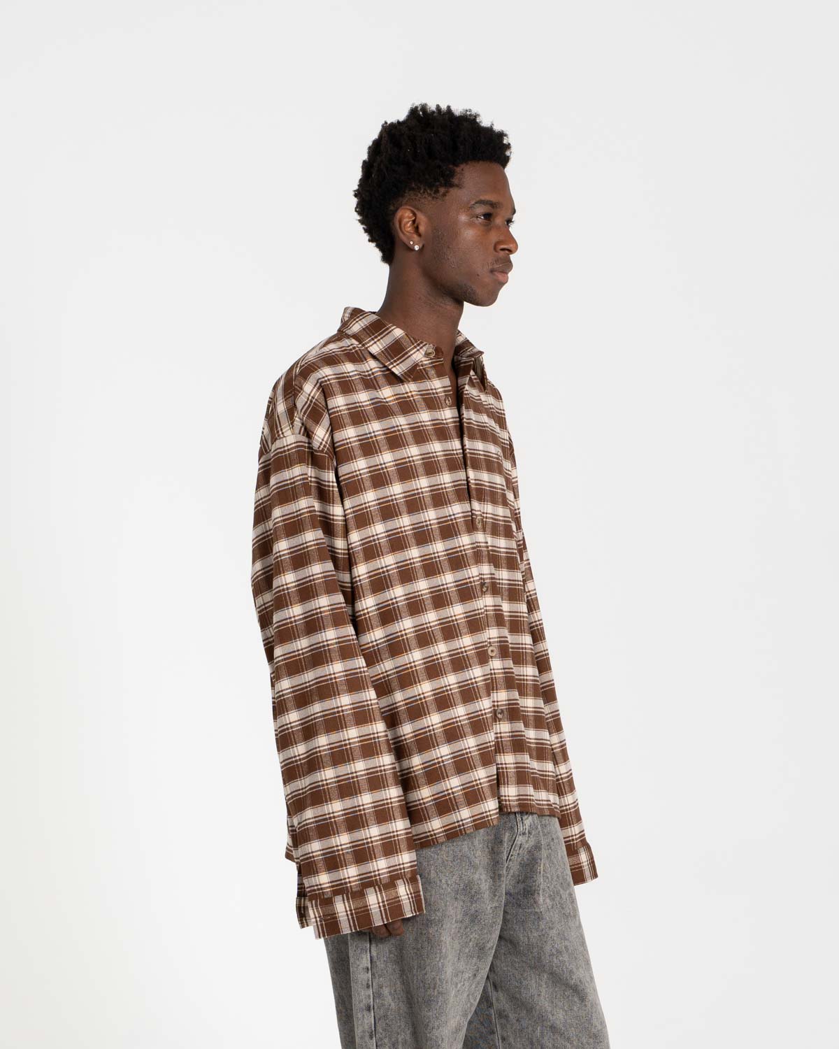 Ternet Flannel Shirt Brown