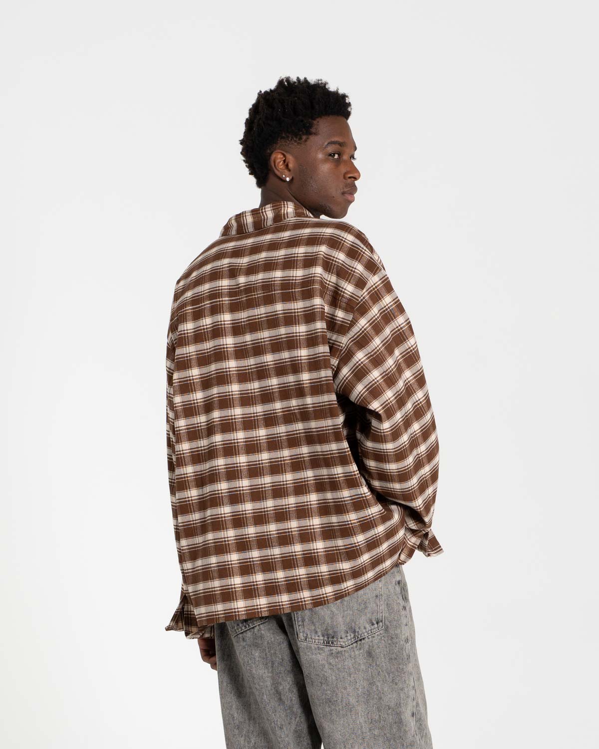 Ternet Flannel Shirt Brown