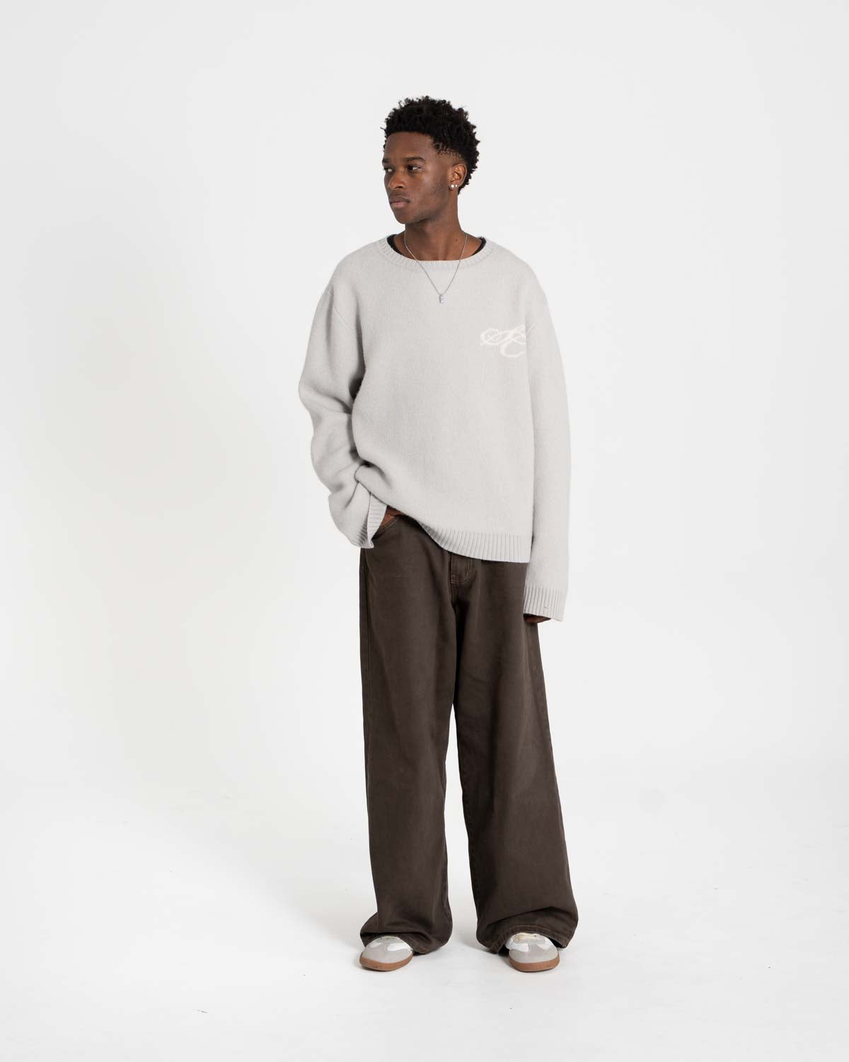 Extra baggy Denim Brown