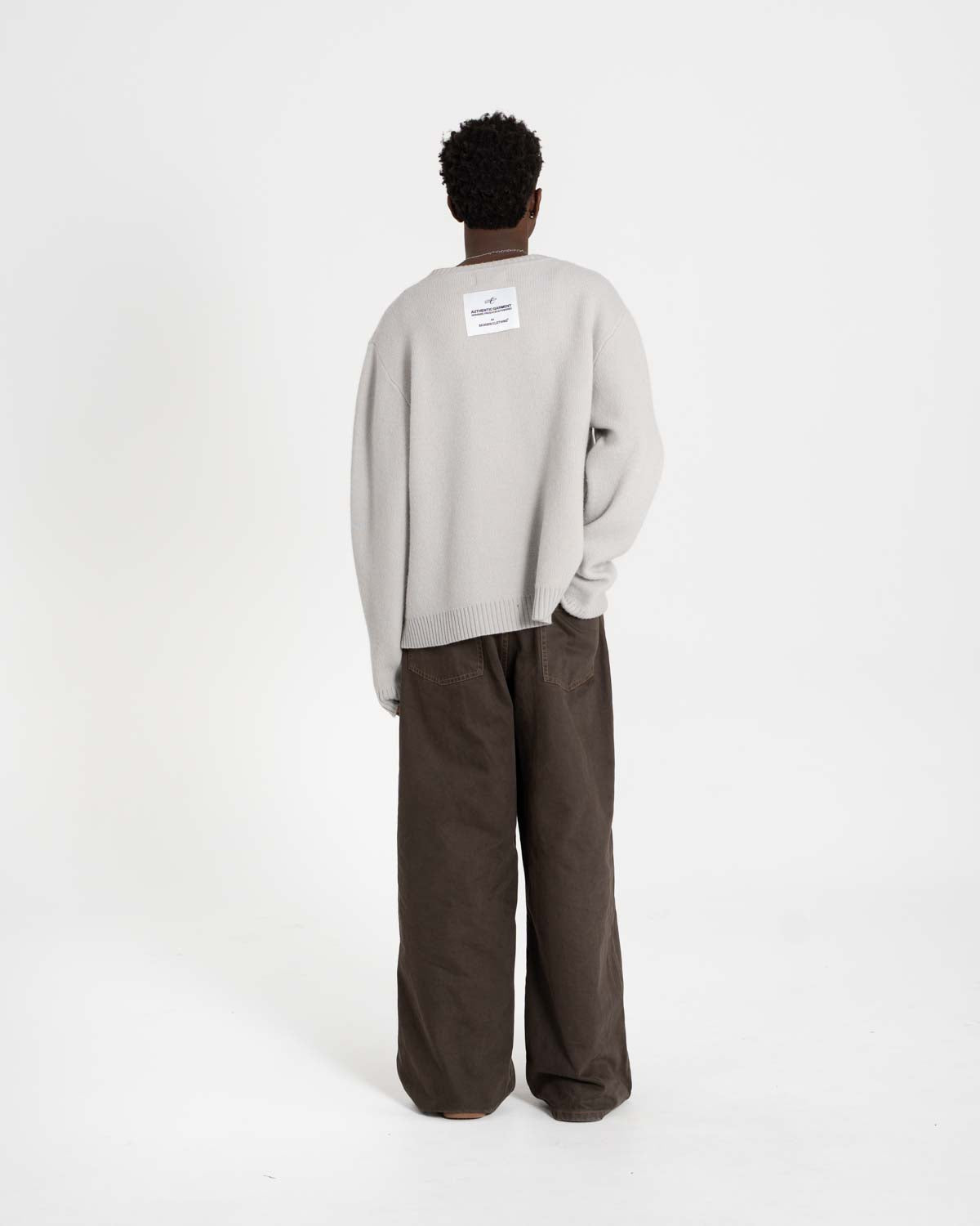 Extra baggy Denim Brown