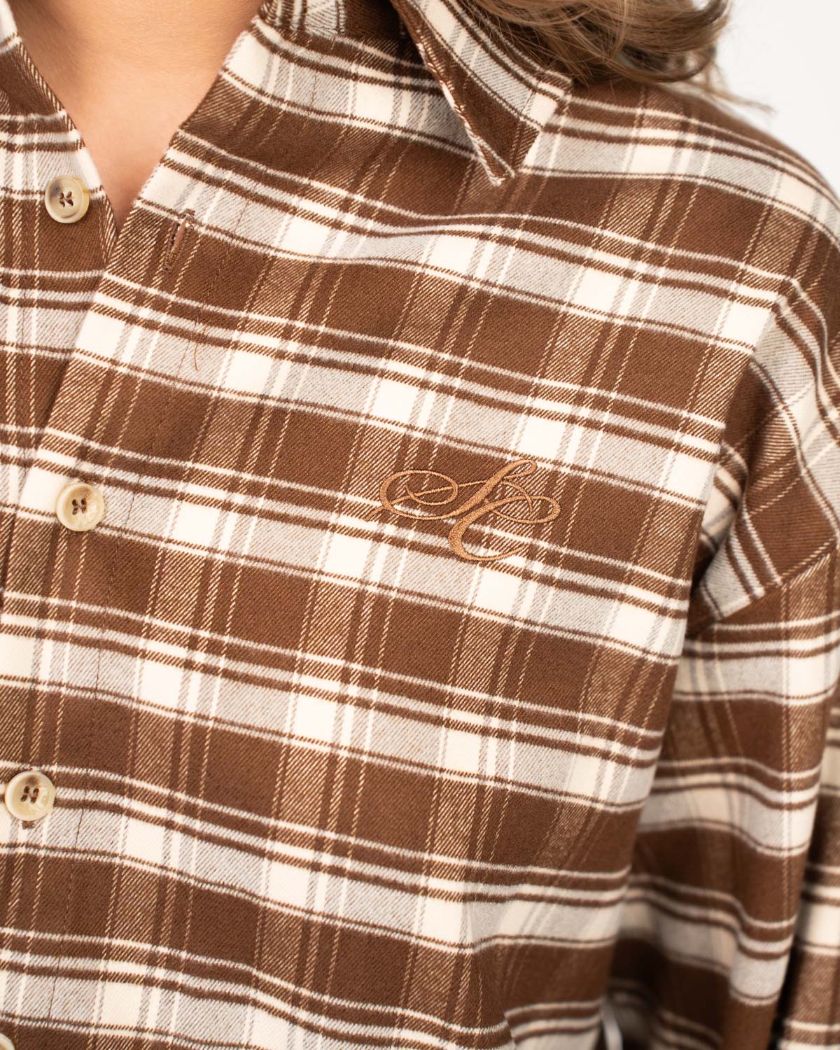 Ternet Flannel Shirt Brown
