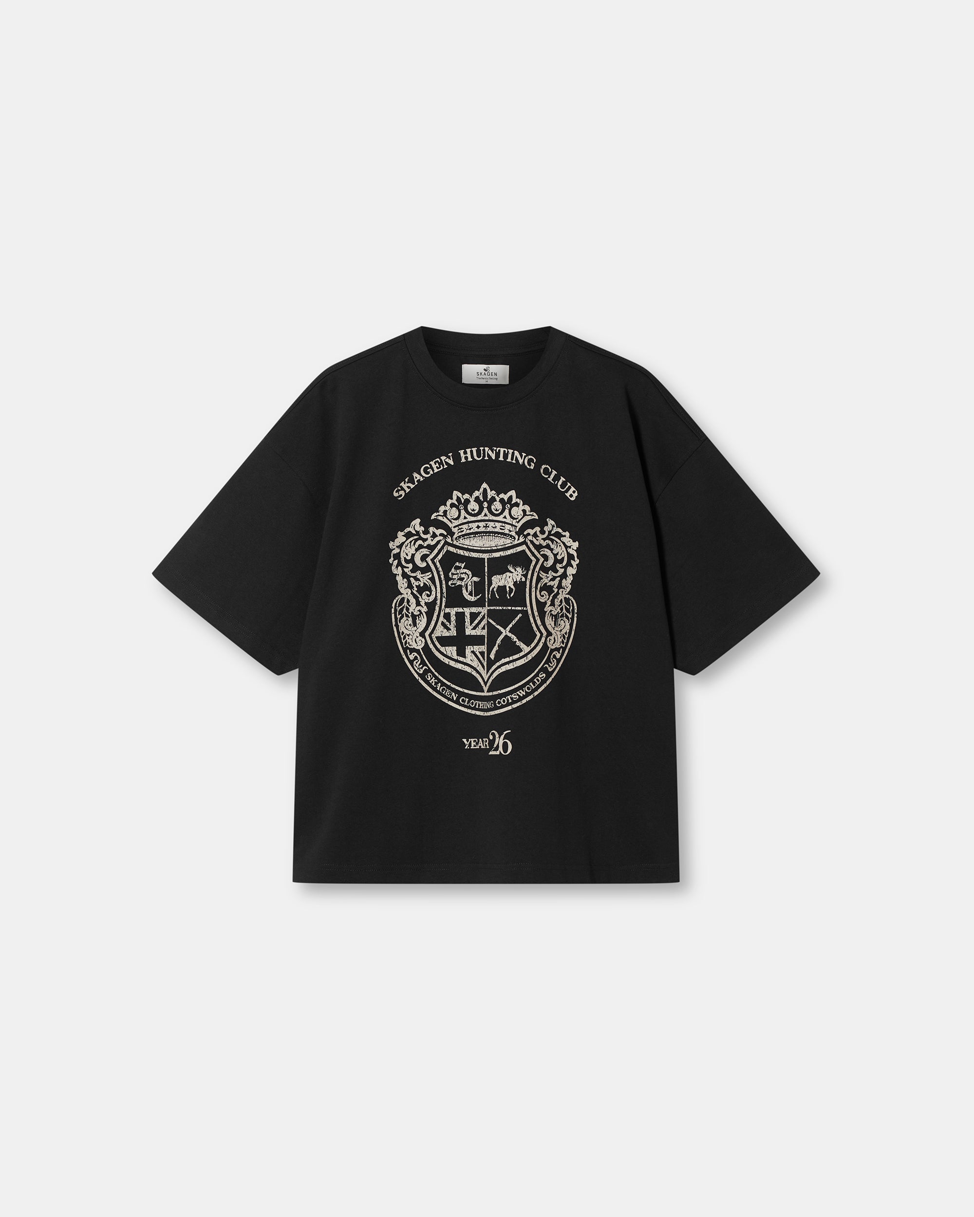 Graphic T-Shirt 'Country Club' Black