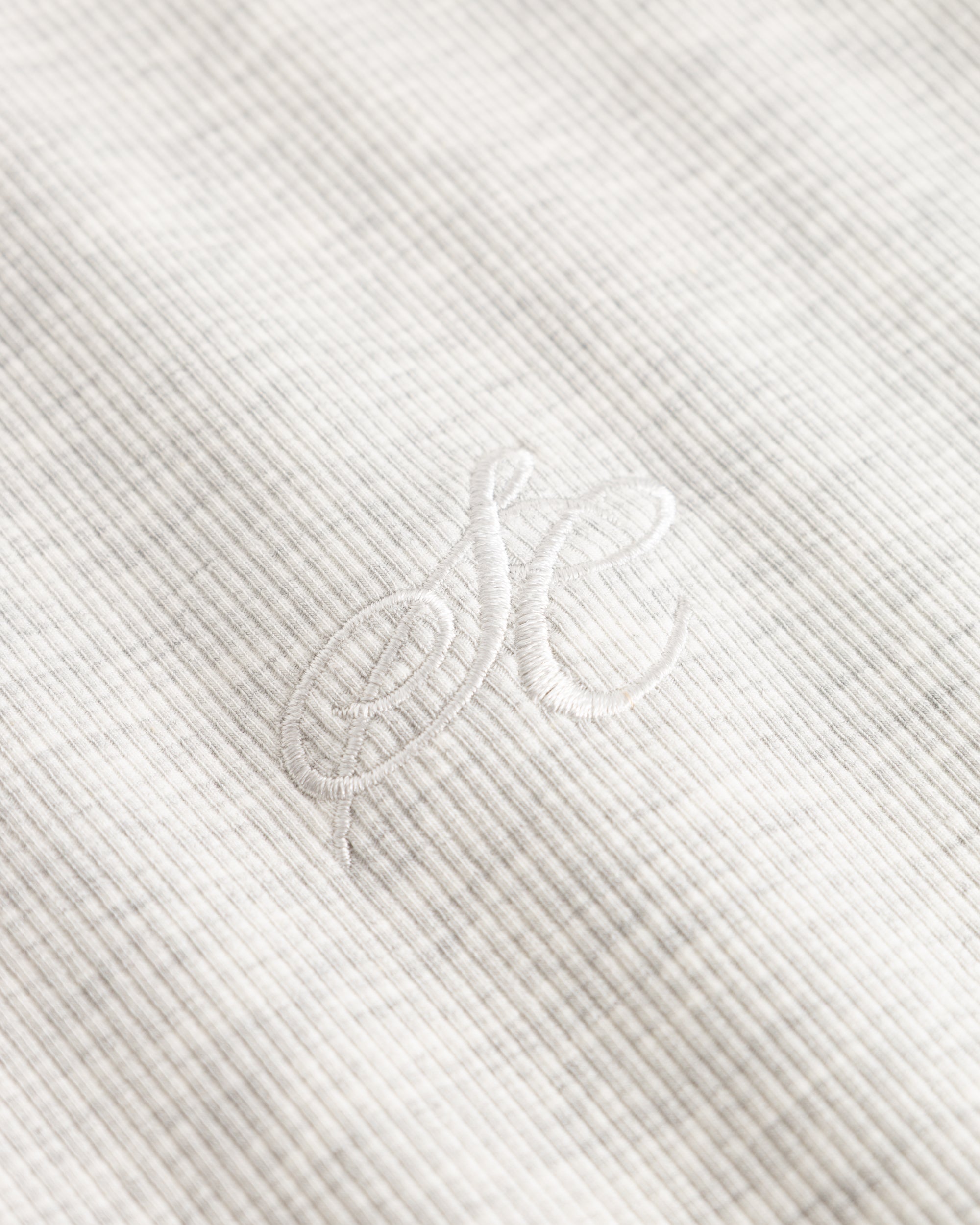 Henley Short Sleeve Heather Grey