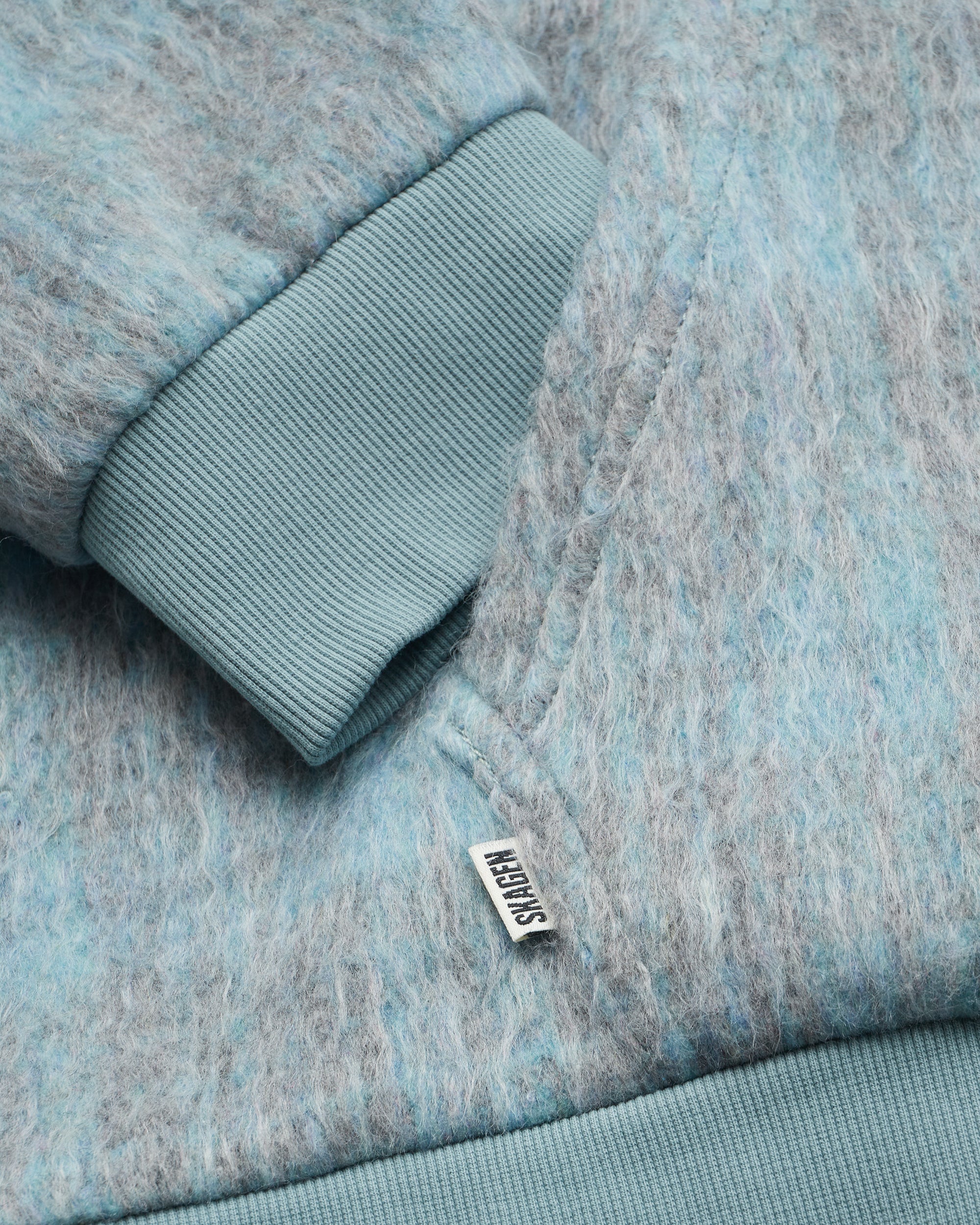 Fuzzy Hoodie Light blue