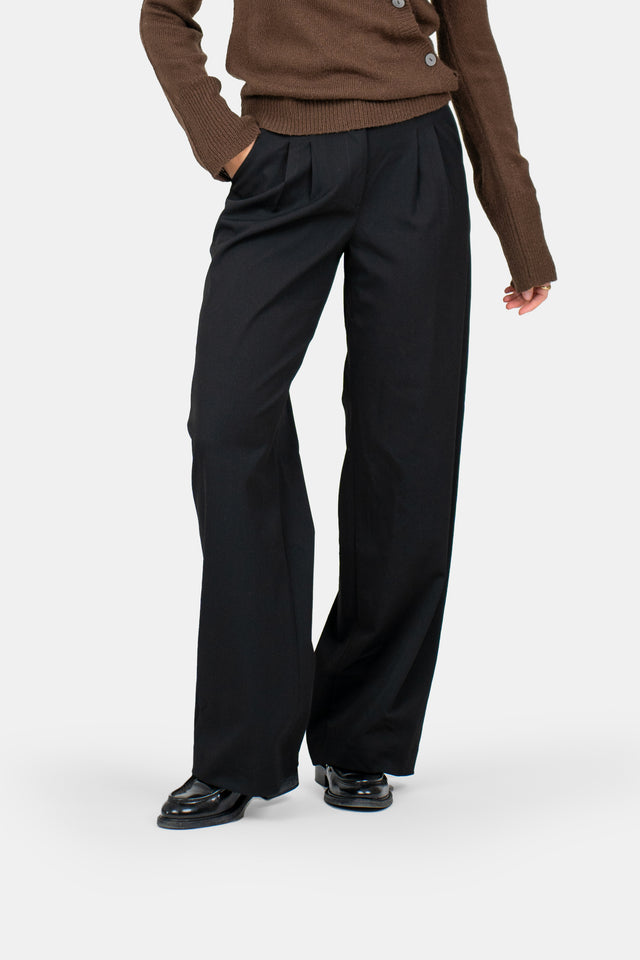 Loose Fit suit pants Sort