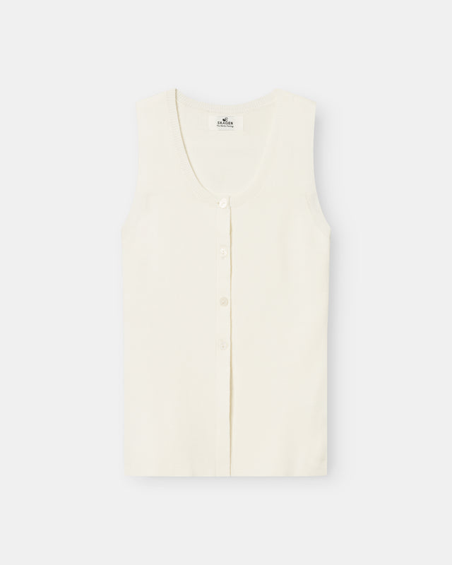 Bottoned Top White