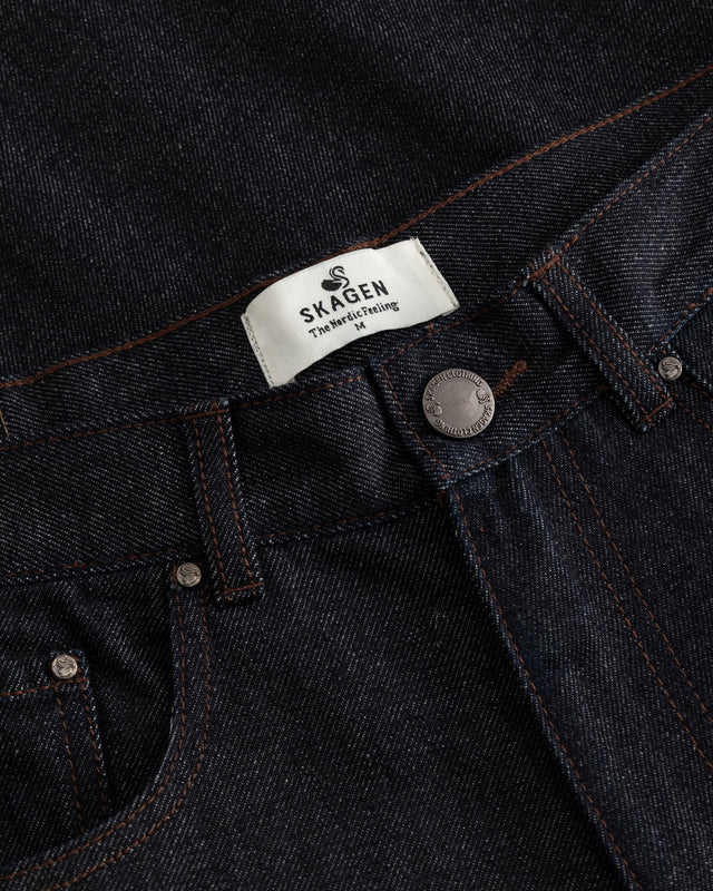 Jorts Darkwash Selvedge dame
