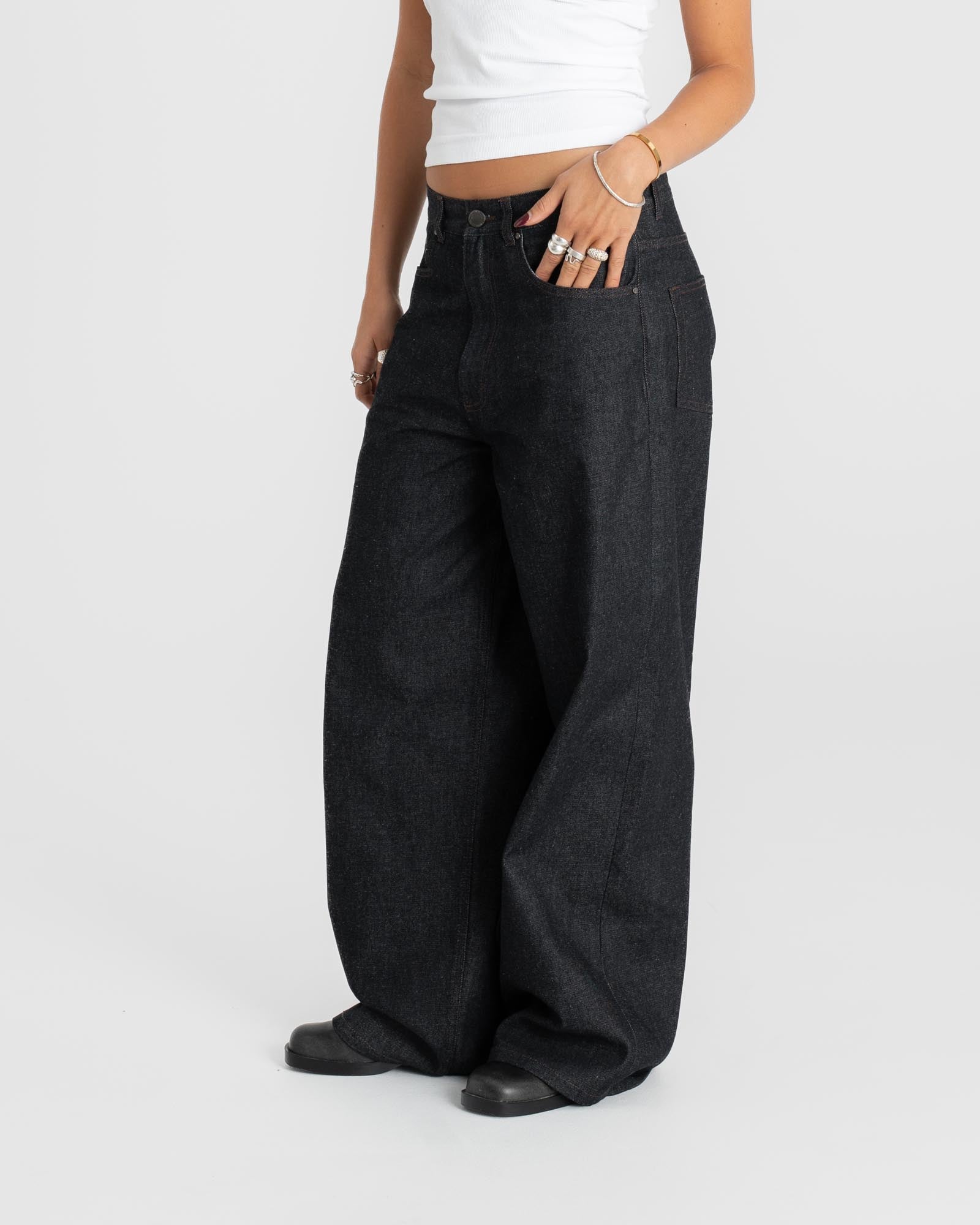 Extra Baggy Denim Jeans Selvedge