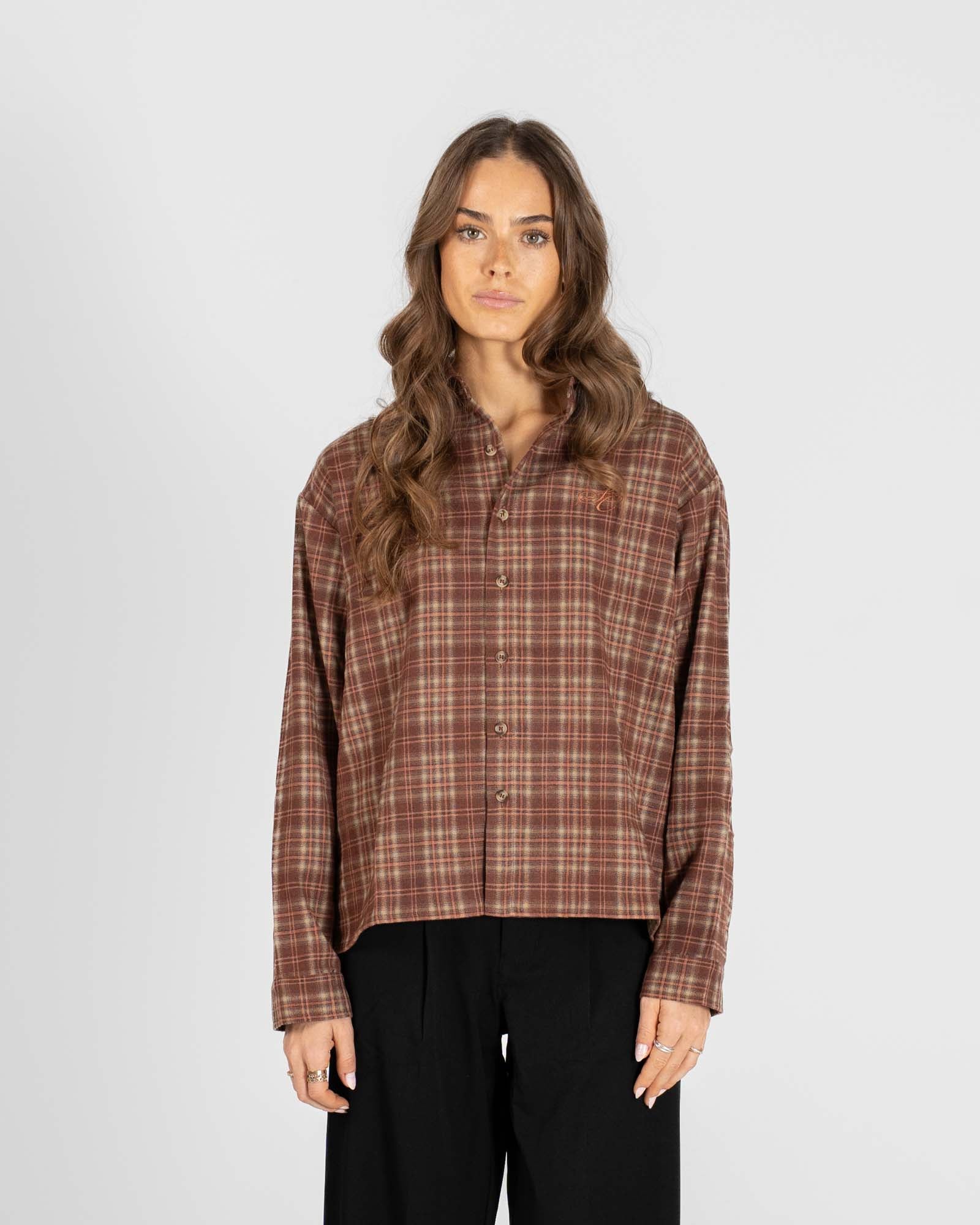 Ternet Flannel shirt bordeaux