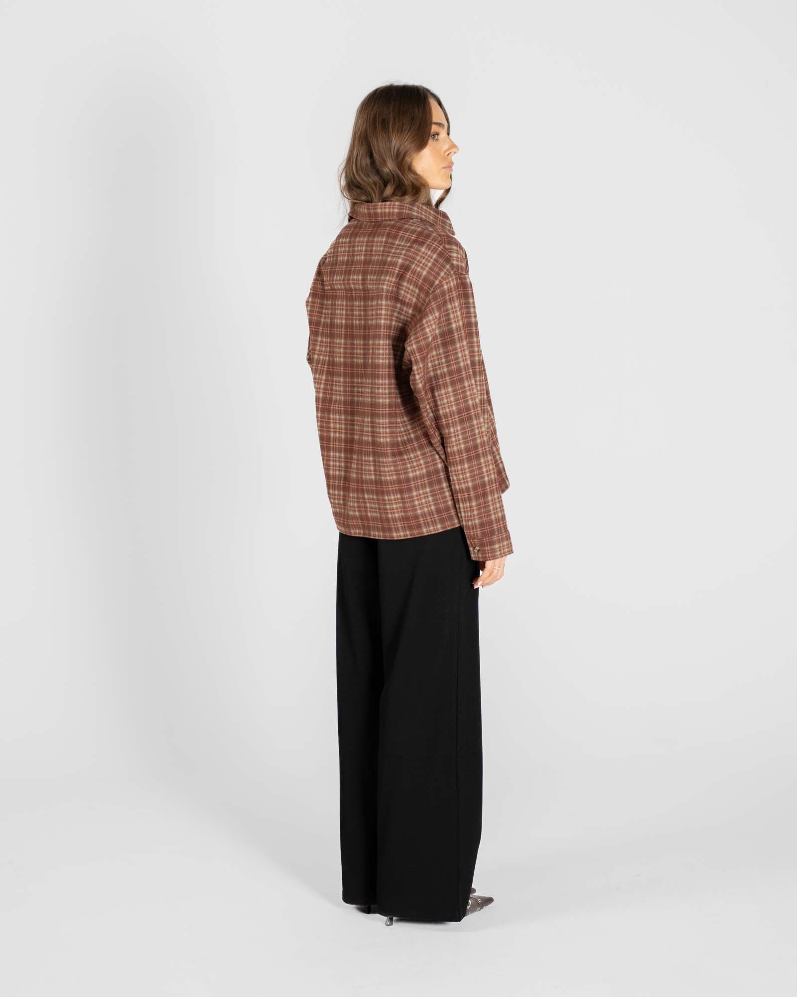 Ternet Flannel shirt bordeaux