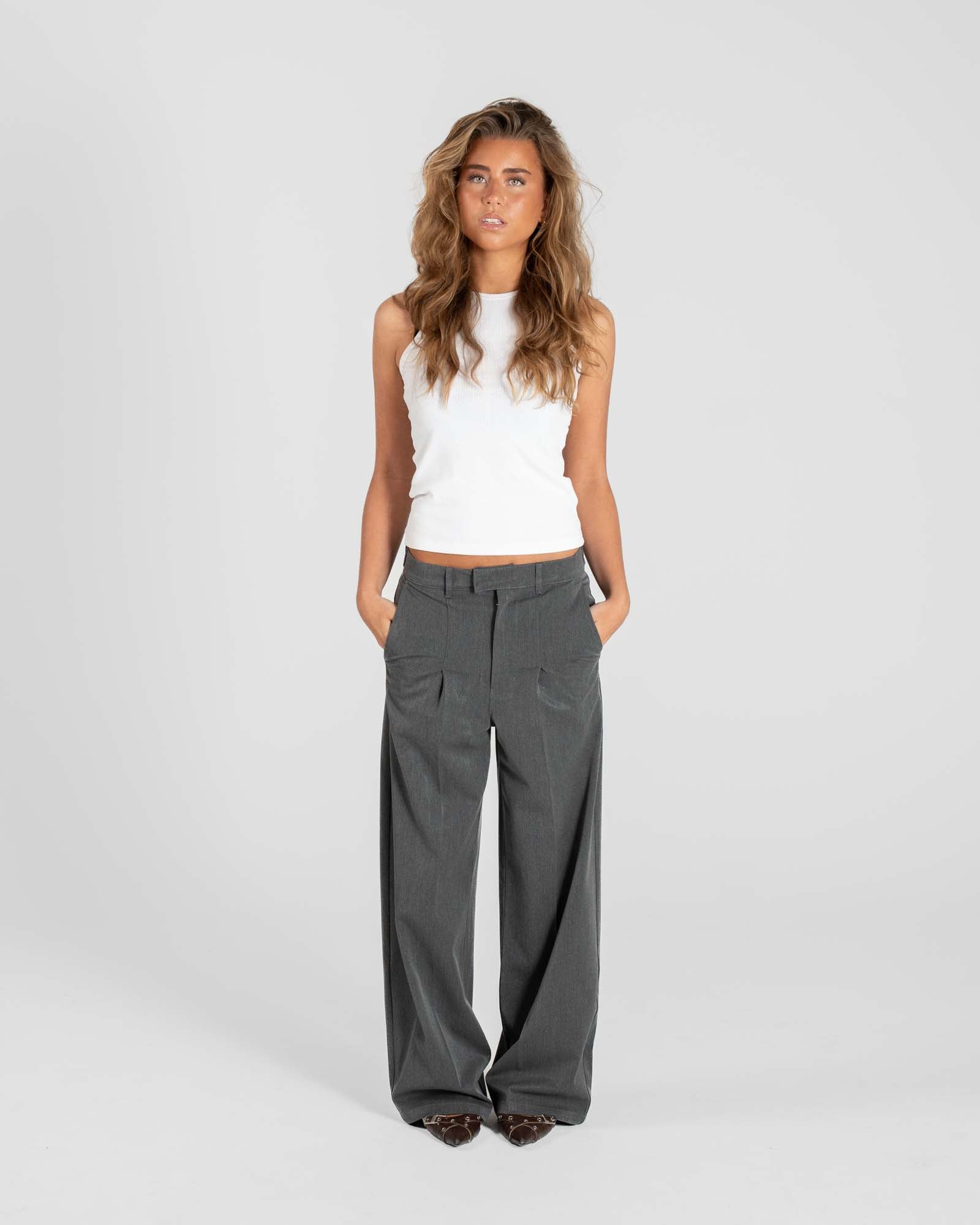 Baggy Suit Pants Grey