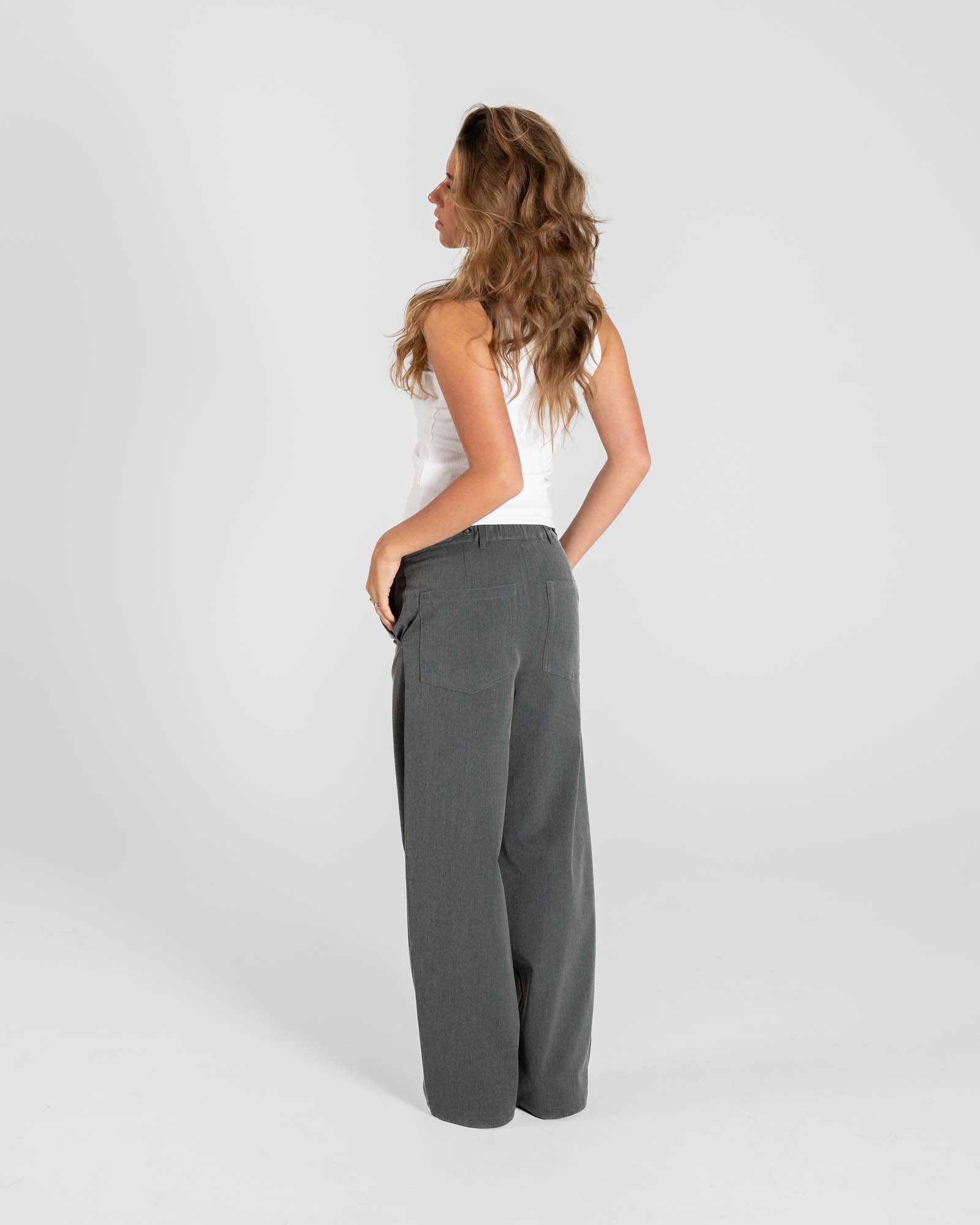 Baggy Suit Pants Grey