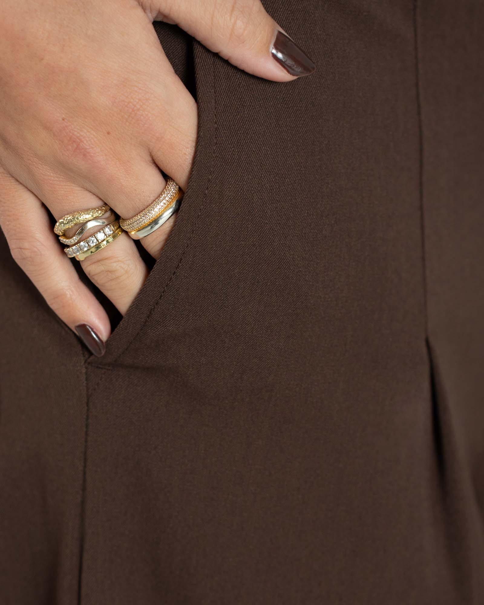 Baggy Suitpants Brown