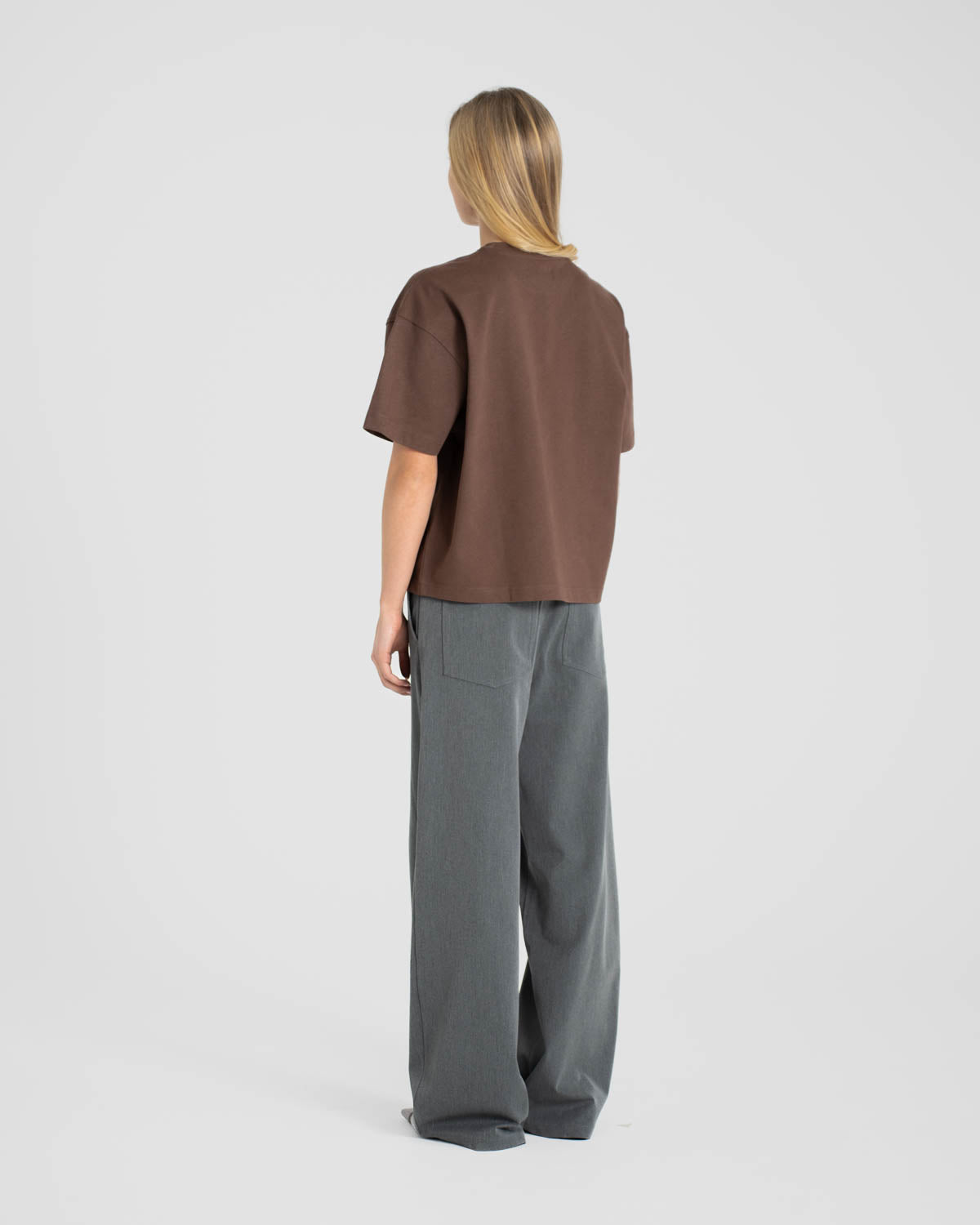Blank T-shirt Brown dame