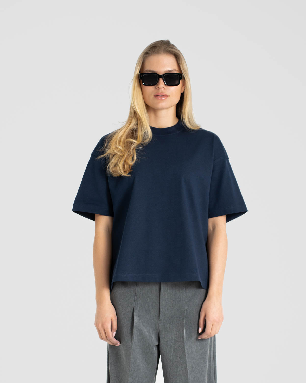 Blank T-shirt Navy dame