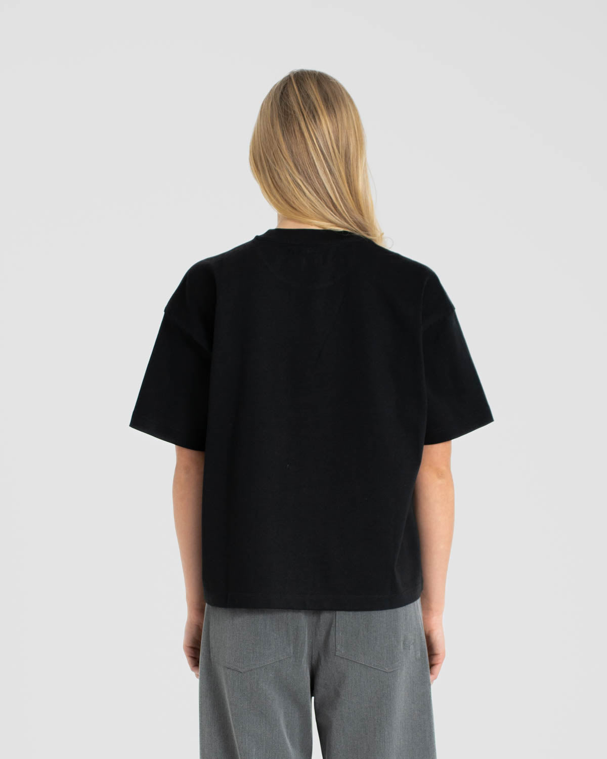 Blank T-shirt Black dame