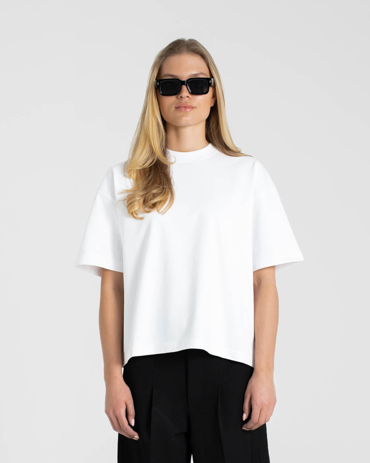 Blank T-shirt White dame