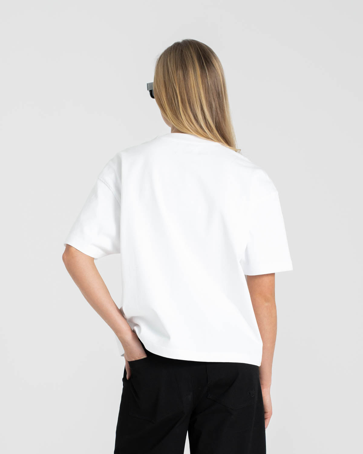 Blank T-shirt White dame