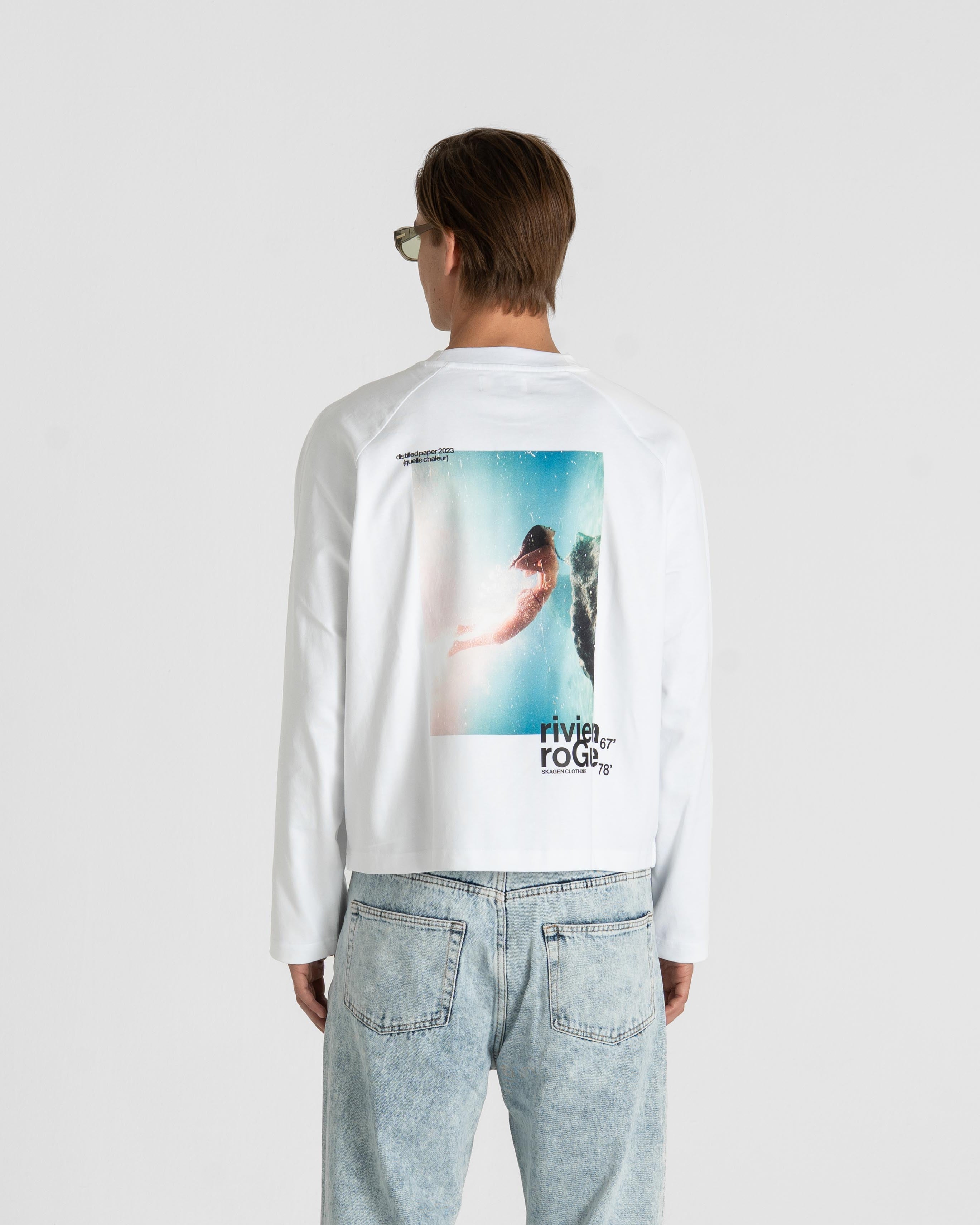 Riviera Rogue Raglan Longsleeve White