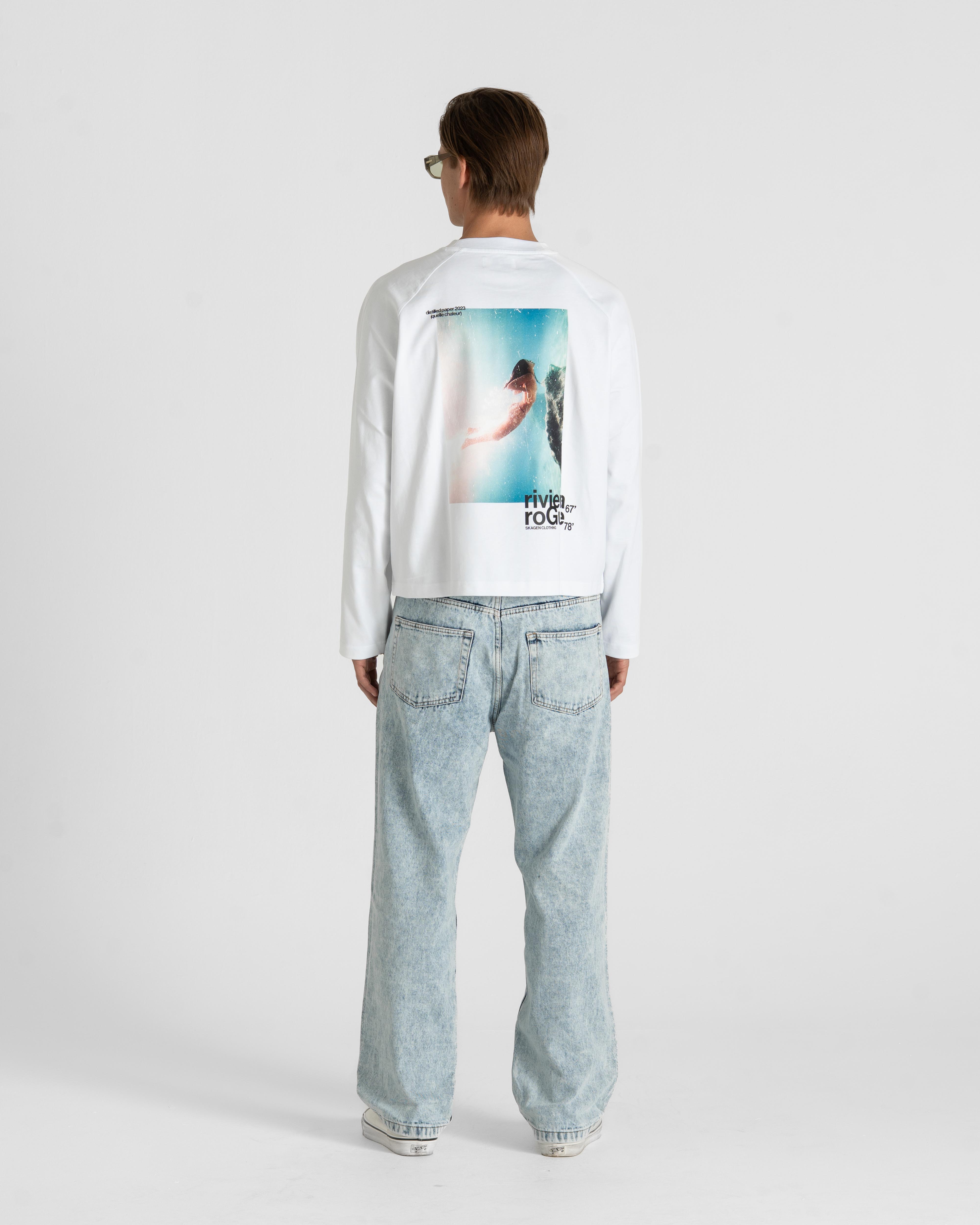 Riviera Rogue Raglan Longsleeve White