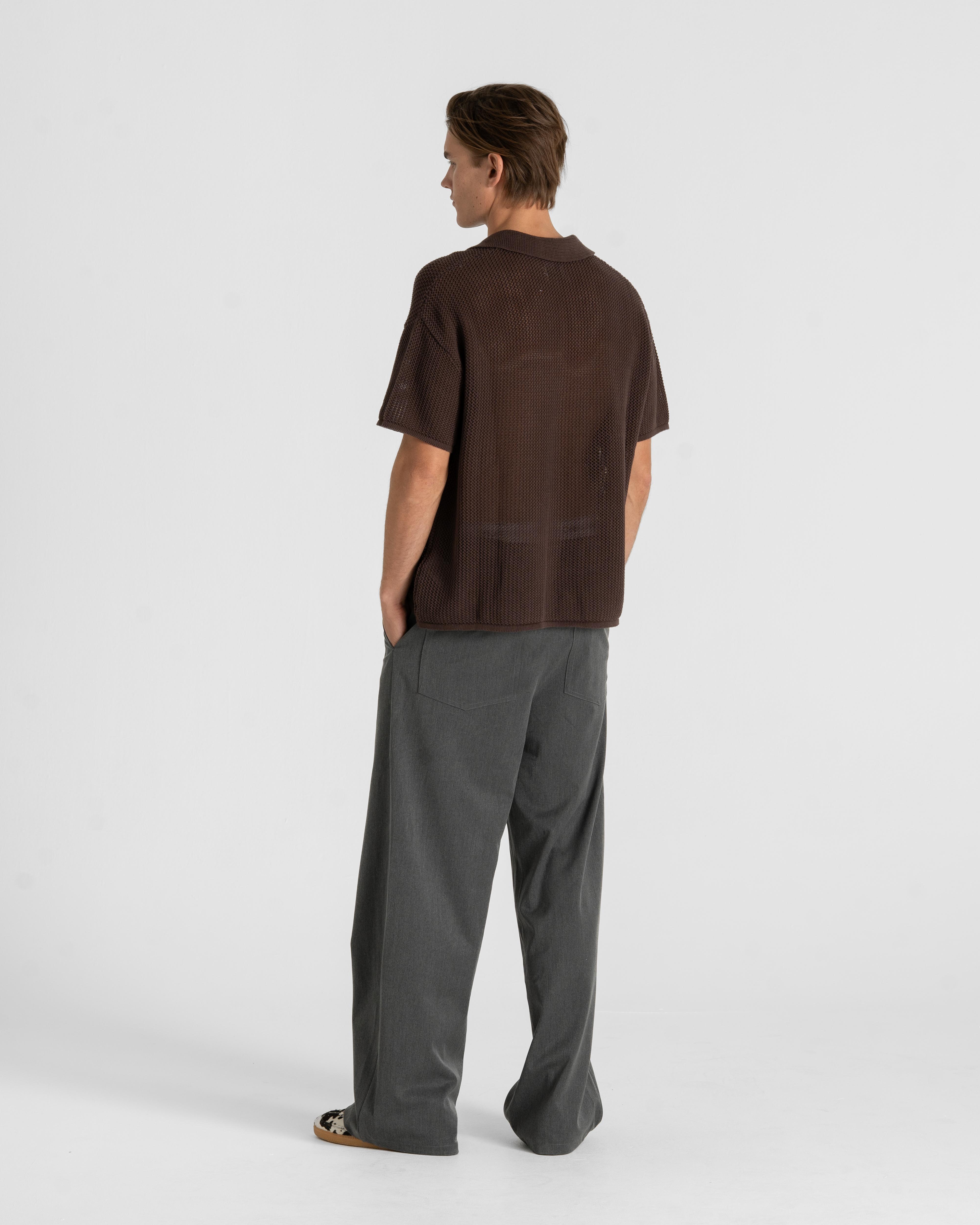 Knitted Polo Brown