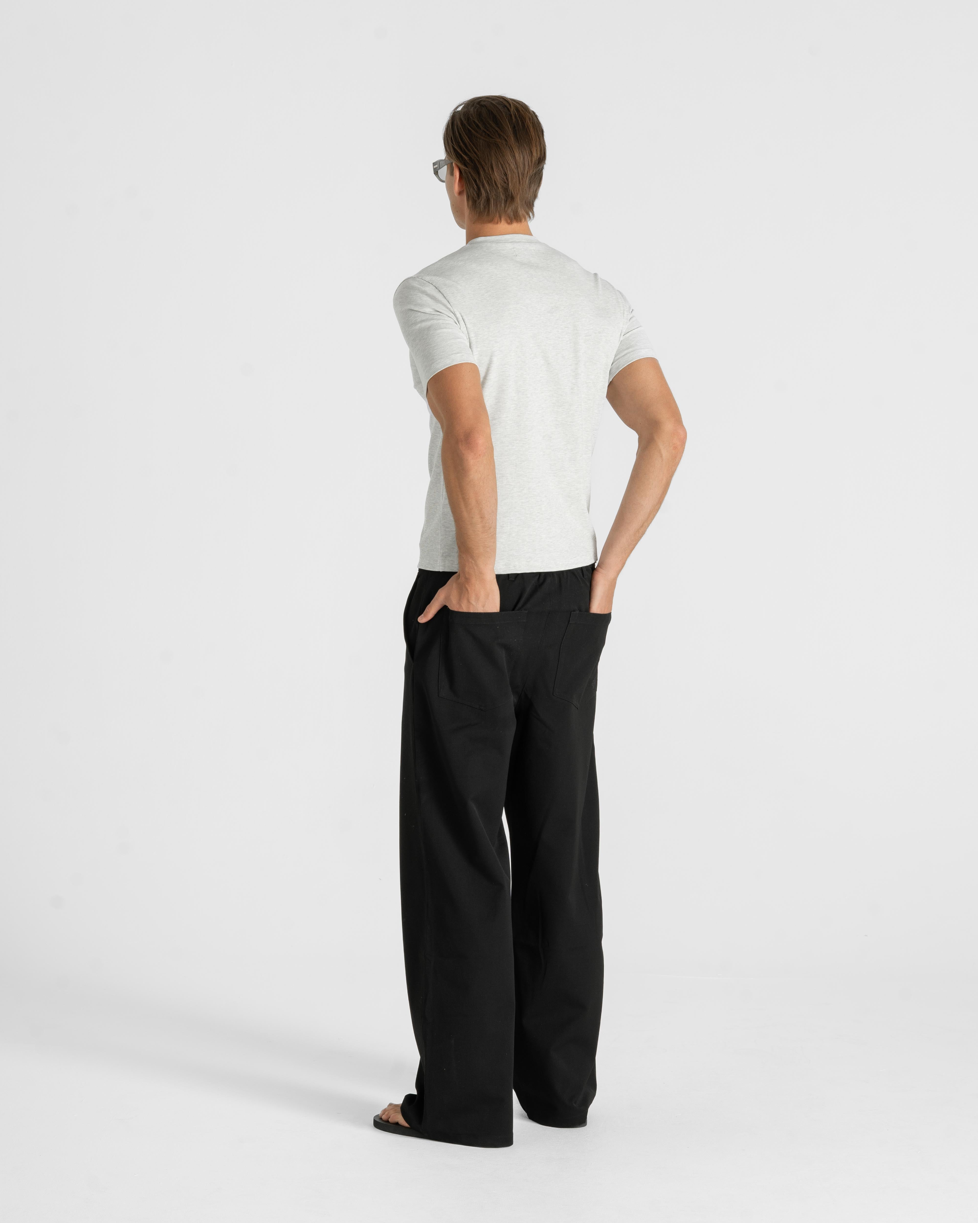 Henley Short Sleeve Heather Grey