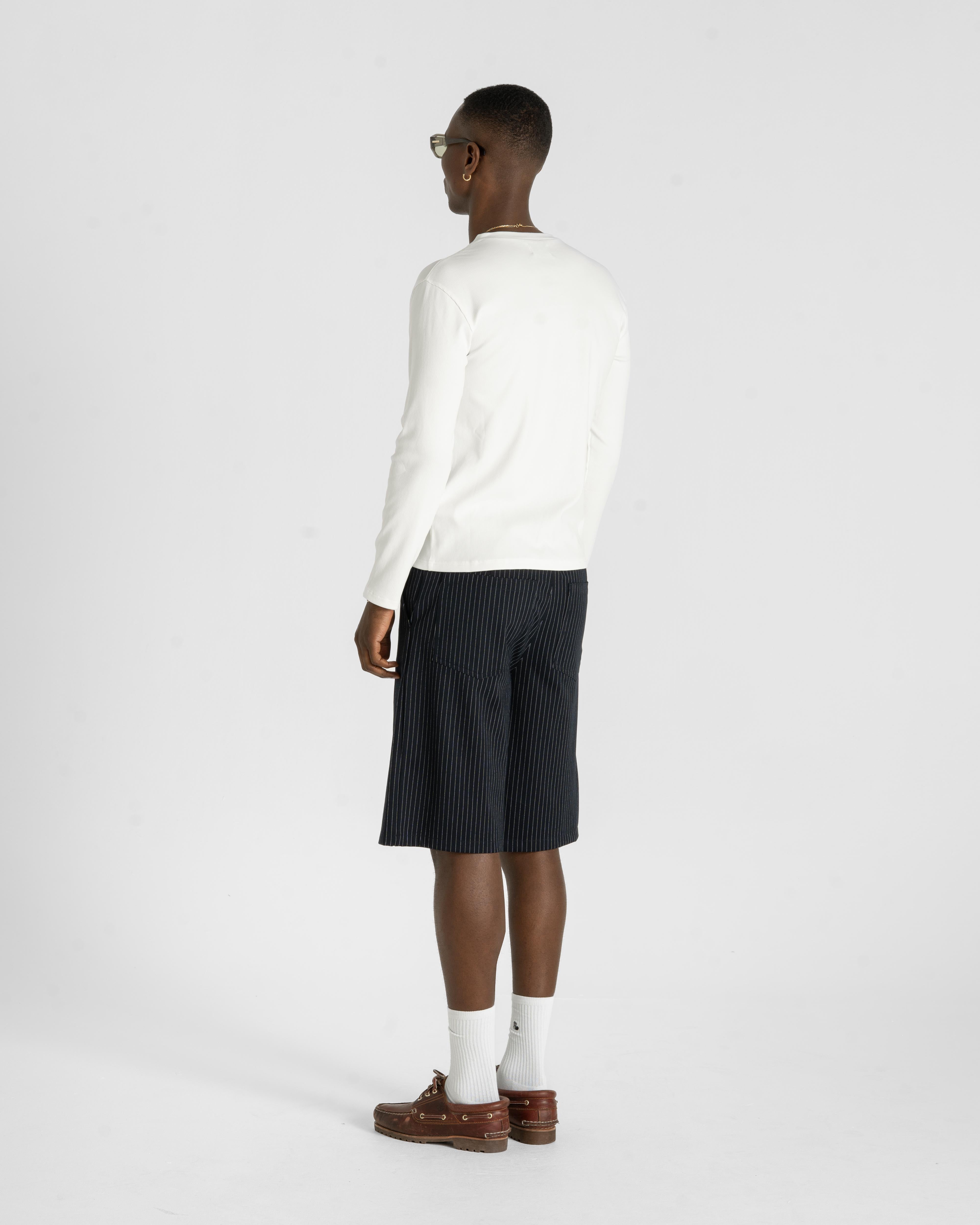 Henley Long Sleeve White