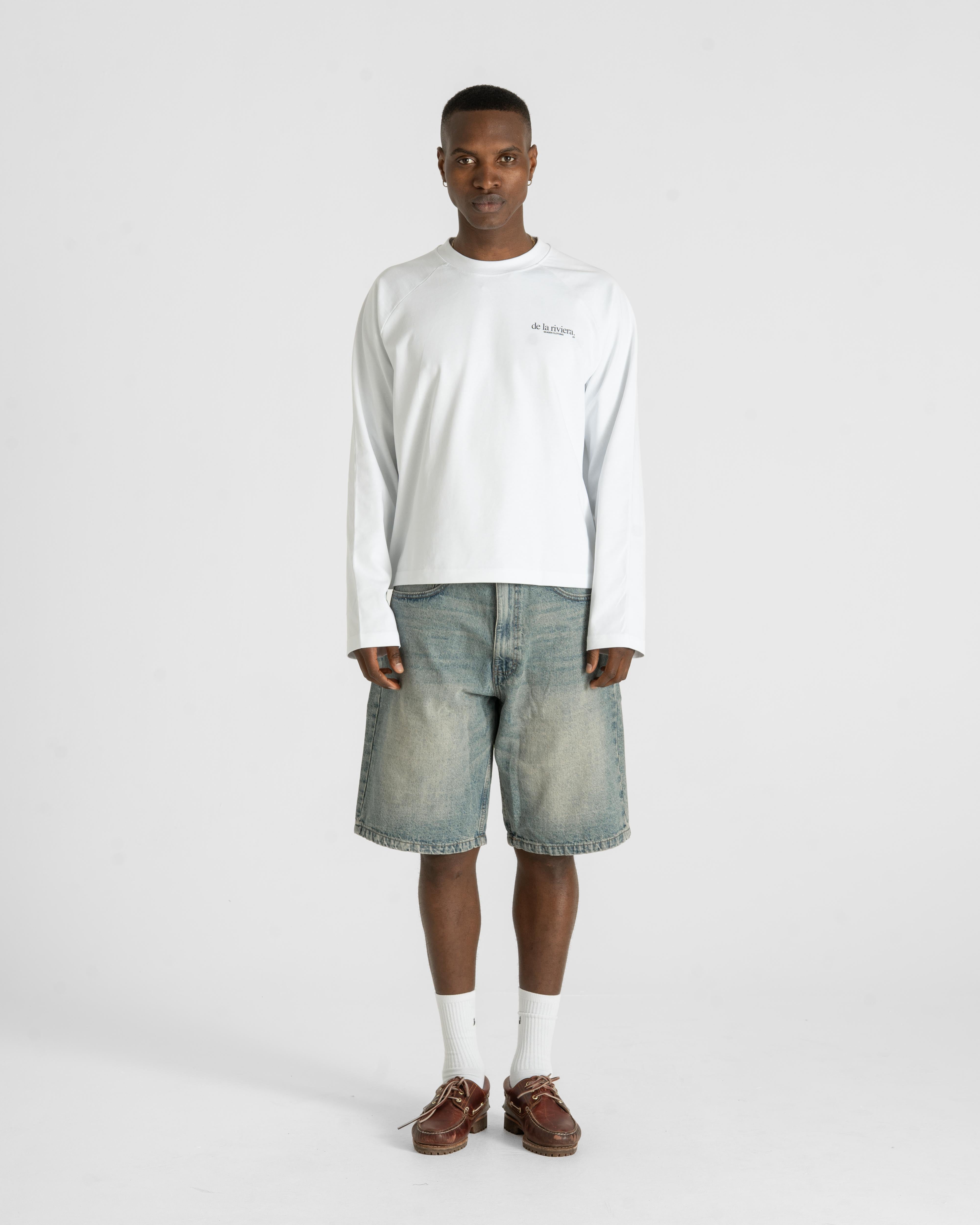 Jorts Light Blue Vintage Wash