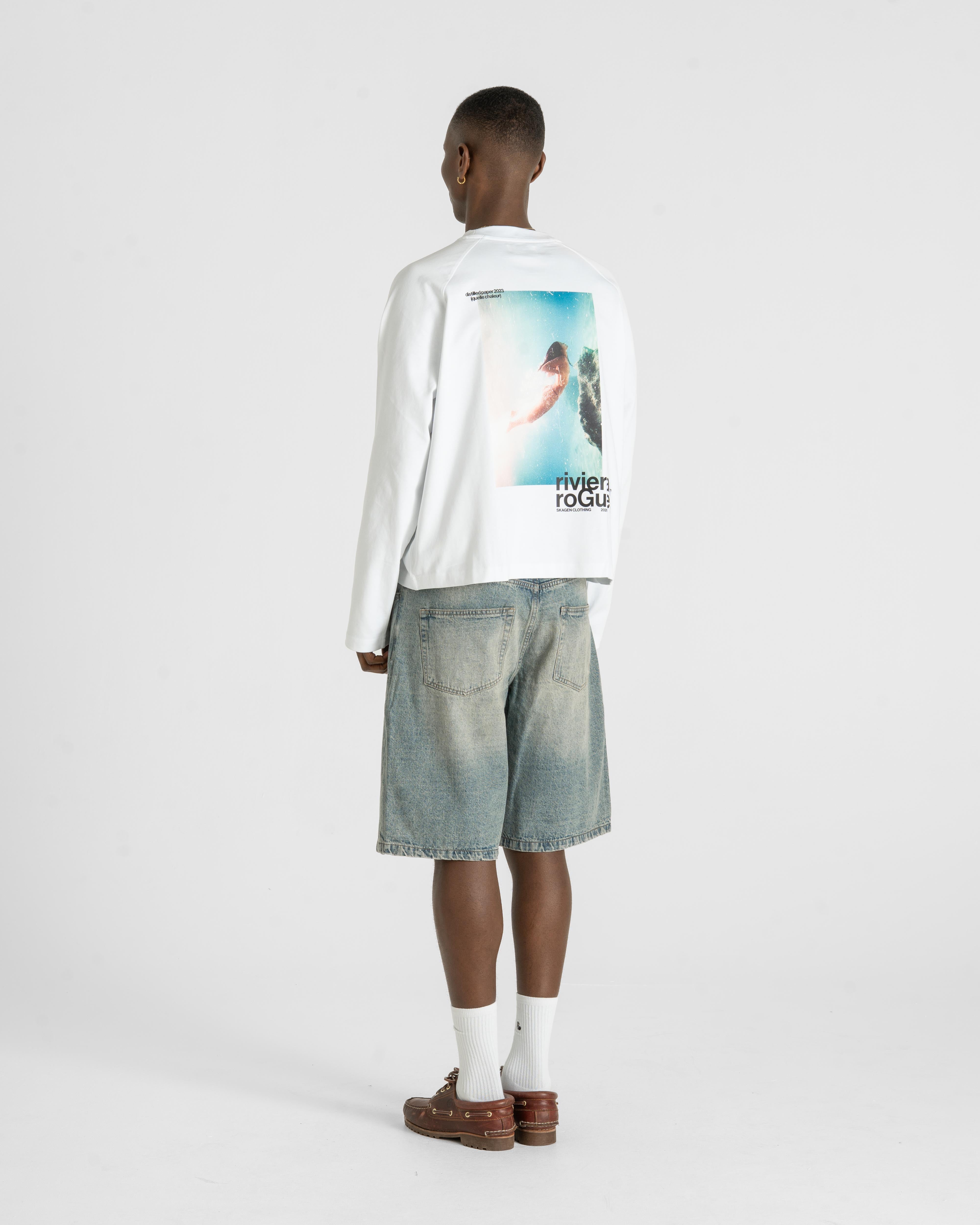 Jorts Light Blue Vintage Wash